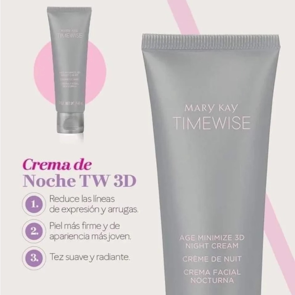 Mary Kay Timewise Age Minimize 3D Night Treatment Cream Combination to Oily Skin